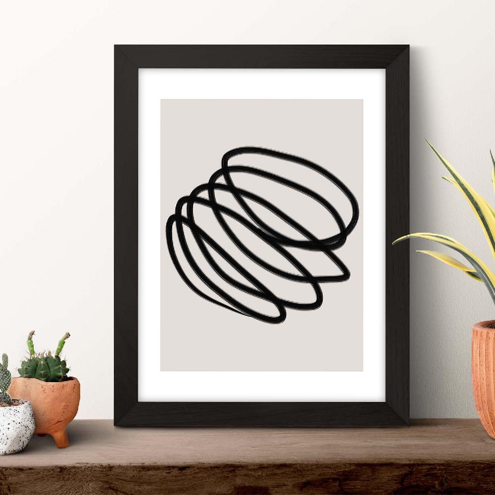 Nacnic Lamina Artistica Moderno Linea 17 Estilo Abstracto