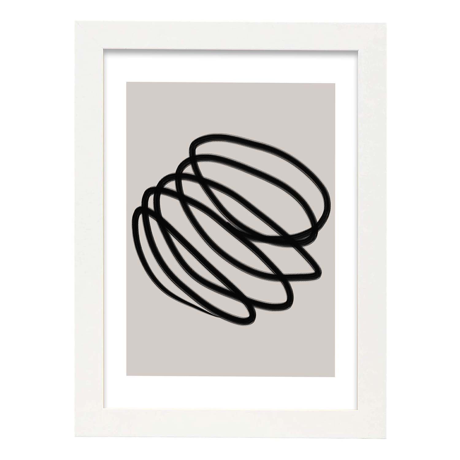 Nacnic Lamina Artistica Moderno Linea 17 Estilo Abstracto