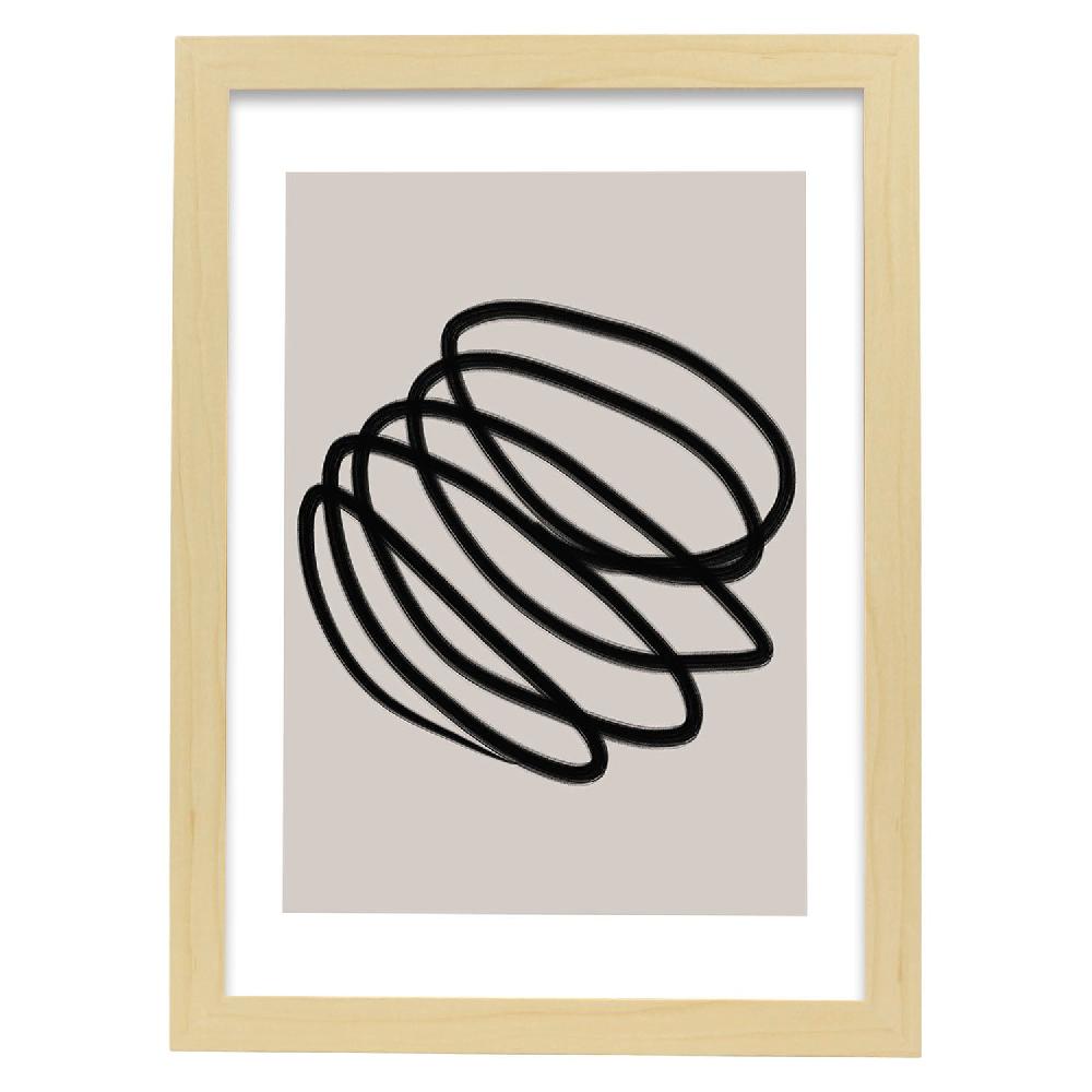 Nacnic Lamina Artistica Moderno Linea 17 Estilo Abstracto