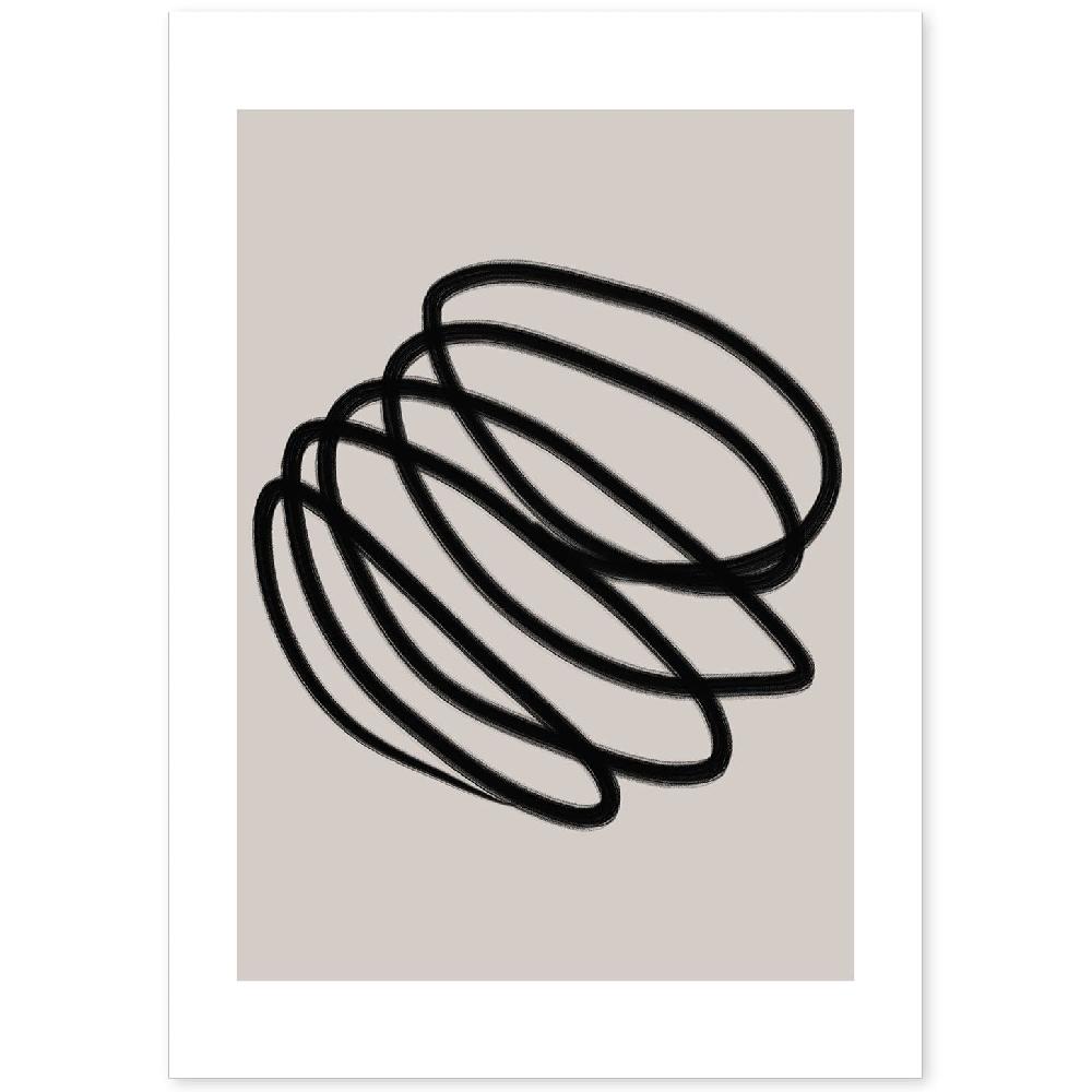 nacnic Lamina artistica Moderno Linea 17 estilo Abstracto