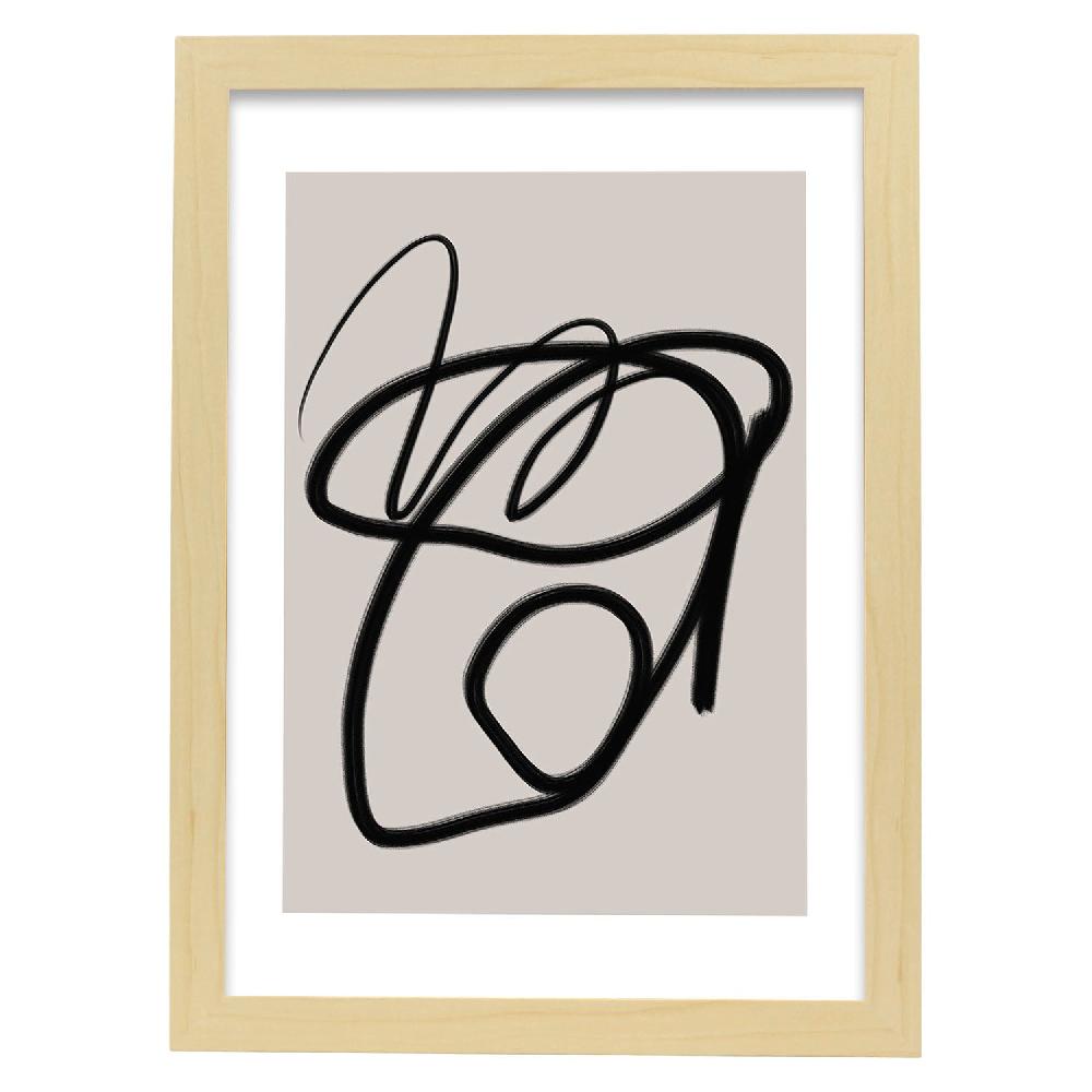 Nacnic Lamina Artistica Moderno Linea 18 Estilo Abstracto