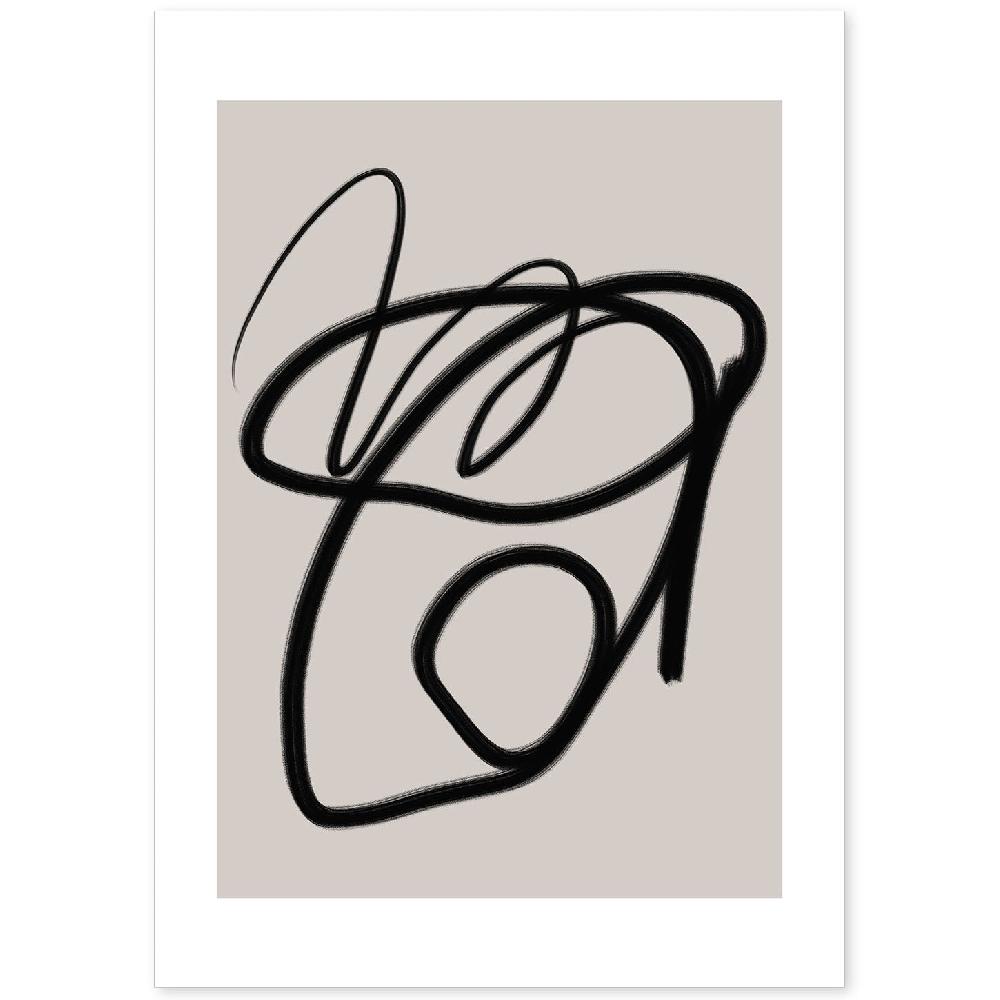 nacnic Lamina artistica Moderno Linea 18 estilo Abstracto