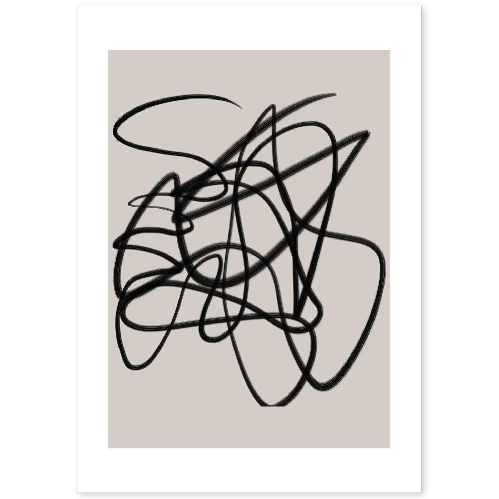 nacnic Lamina artística Moderno Linea 19 estilo Abstracto