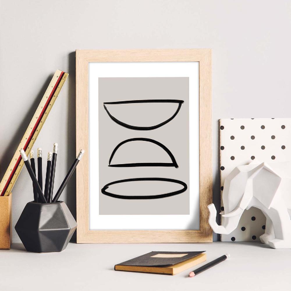 Nacnic Lamina Artística Moderno Linea 20 Estilo Abstracto