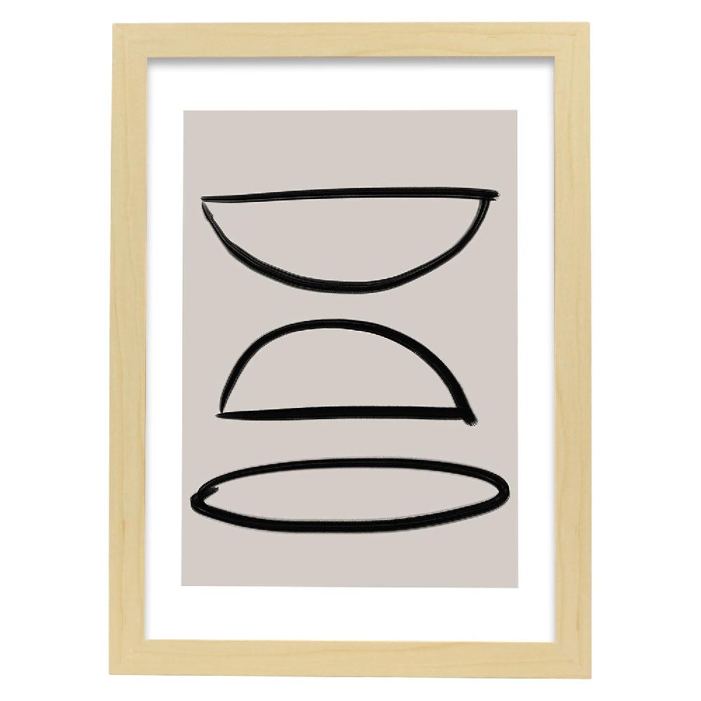 Nacnic Lamina Artística Moderno Linea 20 Estilo Abstracto