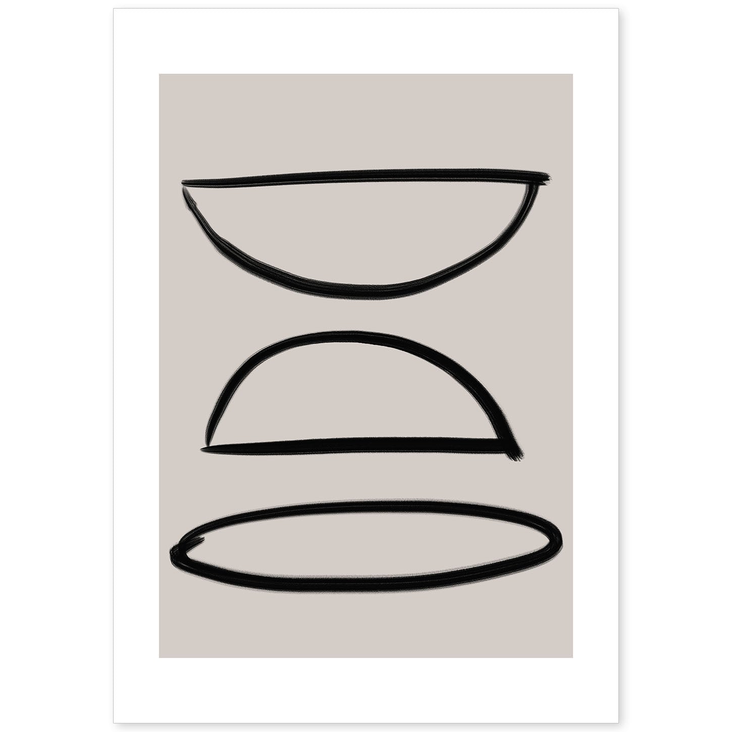 nacnic Lamina artística Moderno Linea 20 estilo Abstracto