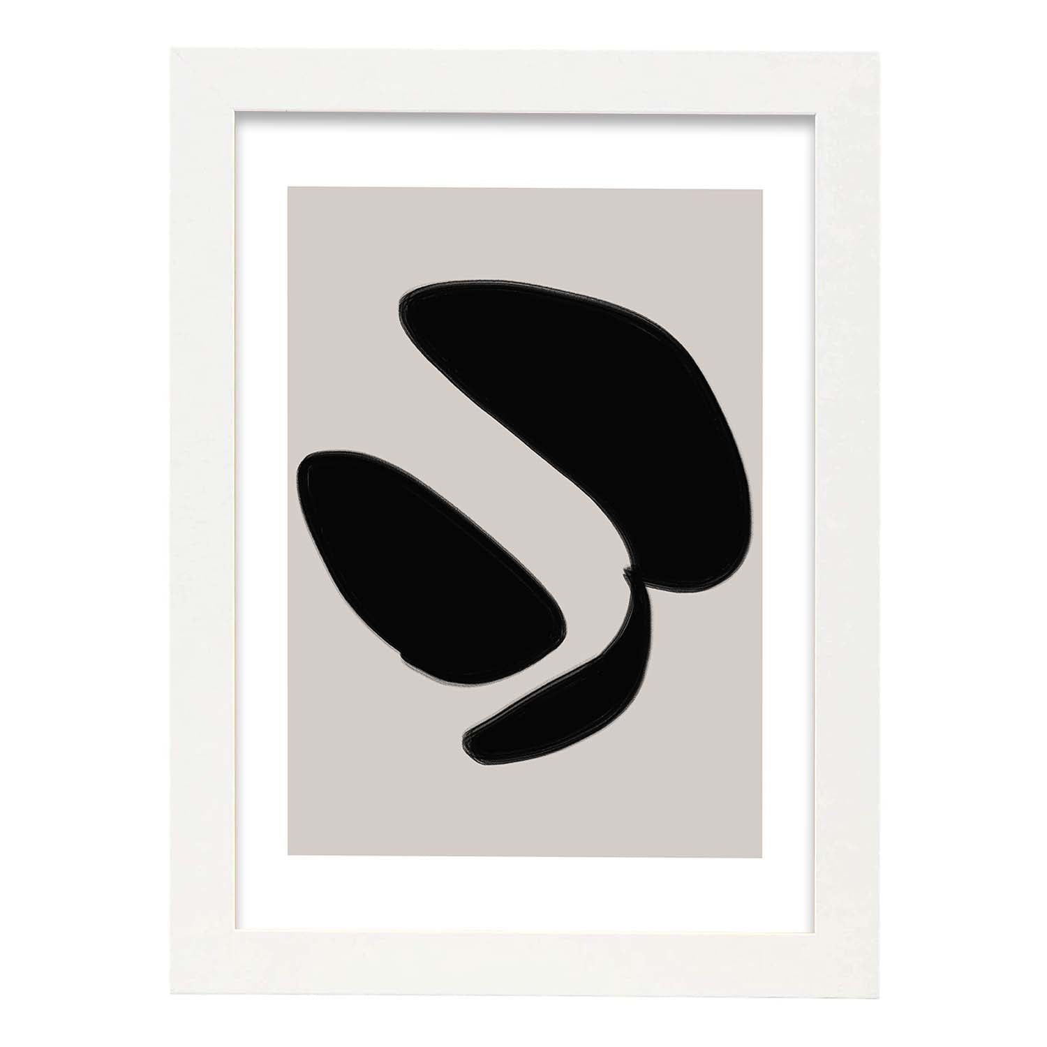 Nacnic Lamina Artística Moderno Negro 01 Estilo Abstracto