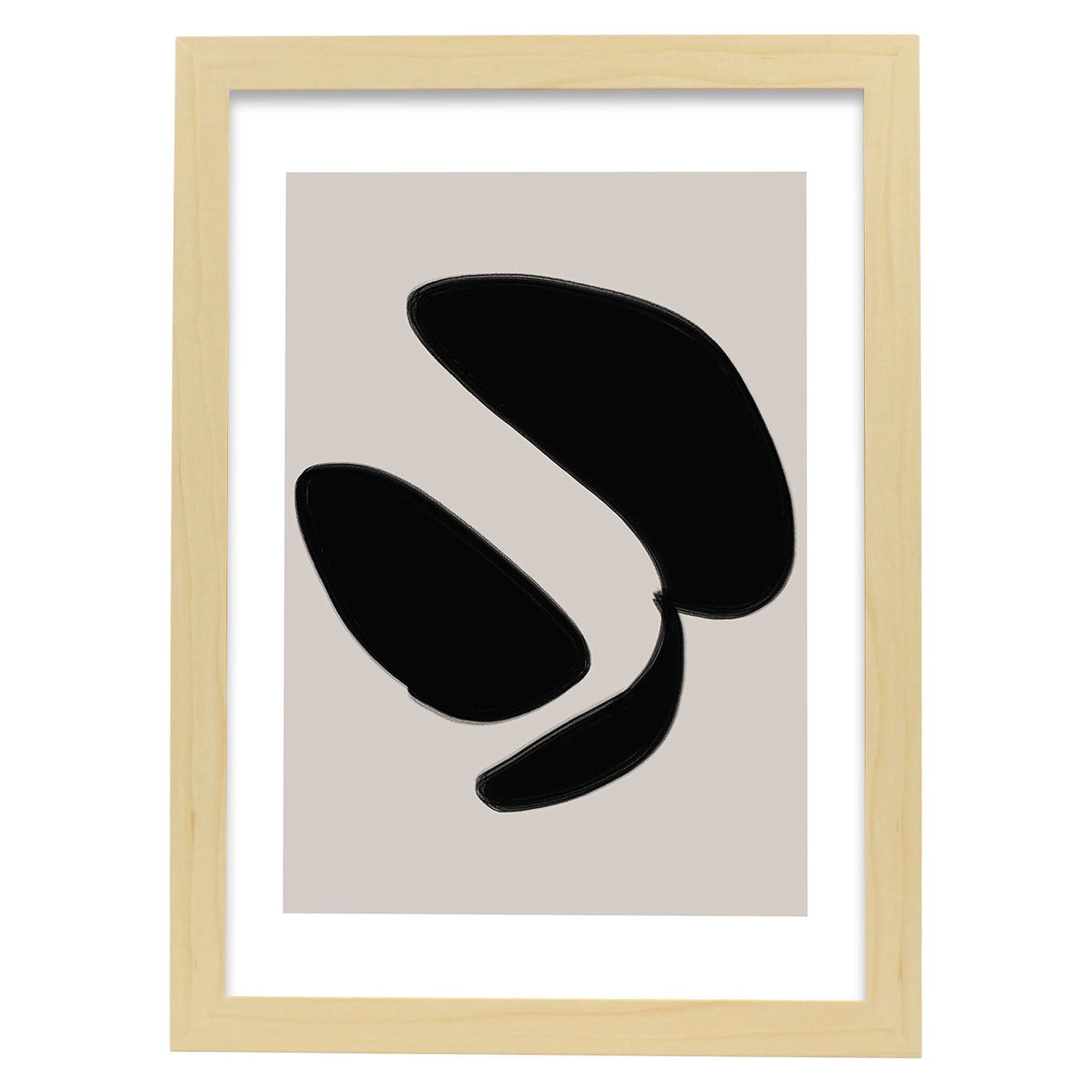 Nacnic Lamina Artística Moderno Negro 01 Estilo Abstracto