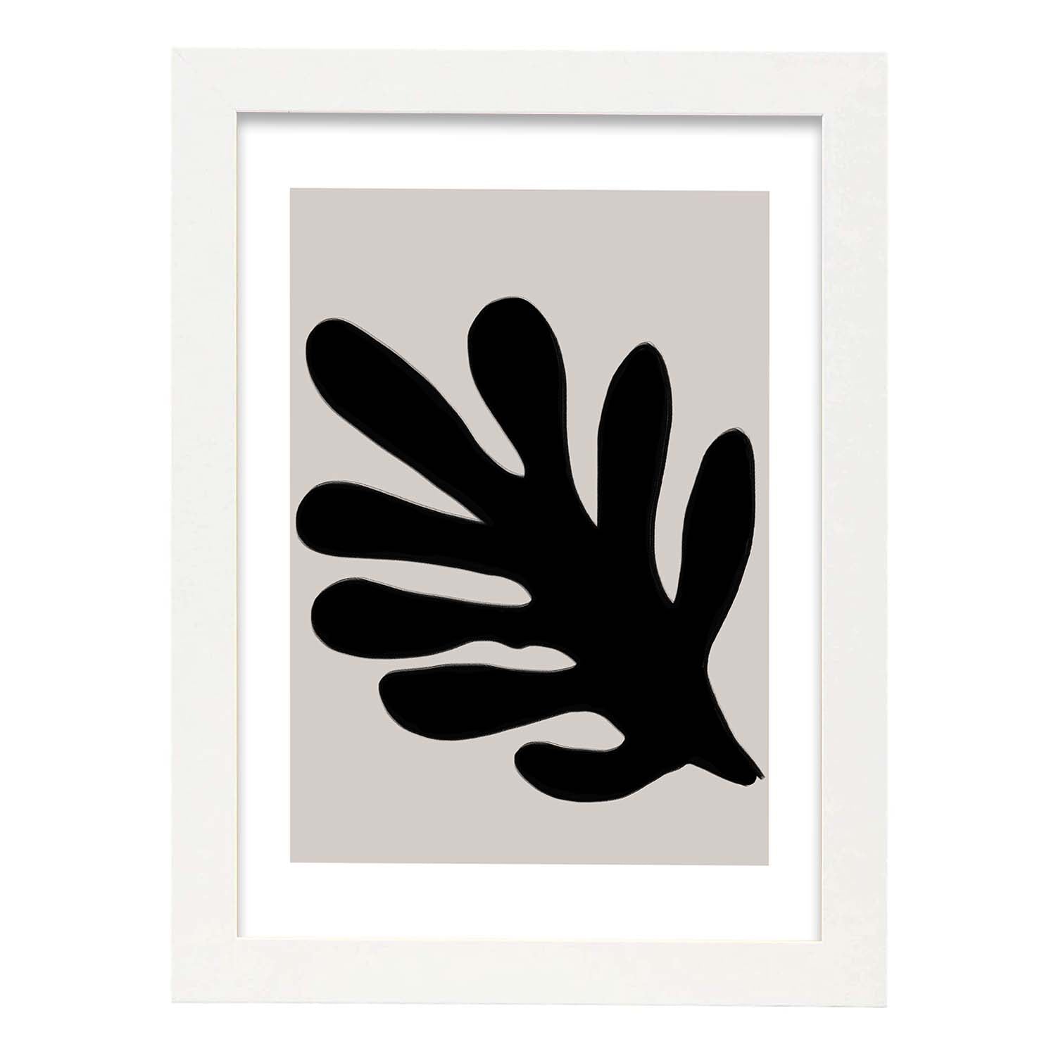 Nacnic Lamina Artística Moderno Negro 05 Estilo Abstracto