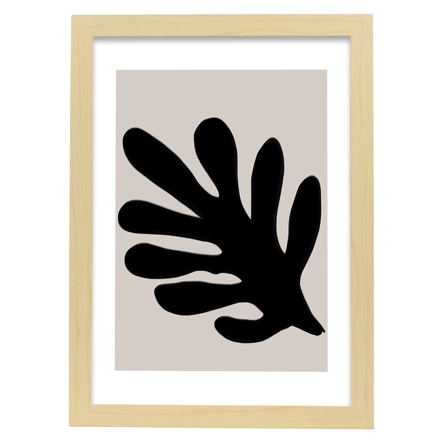 Nacnic Lamina Artística Moderno Negro 05 Estilo Abstracto