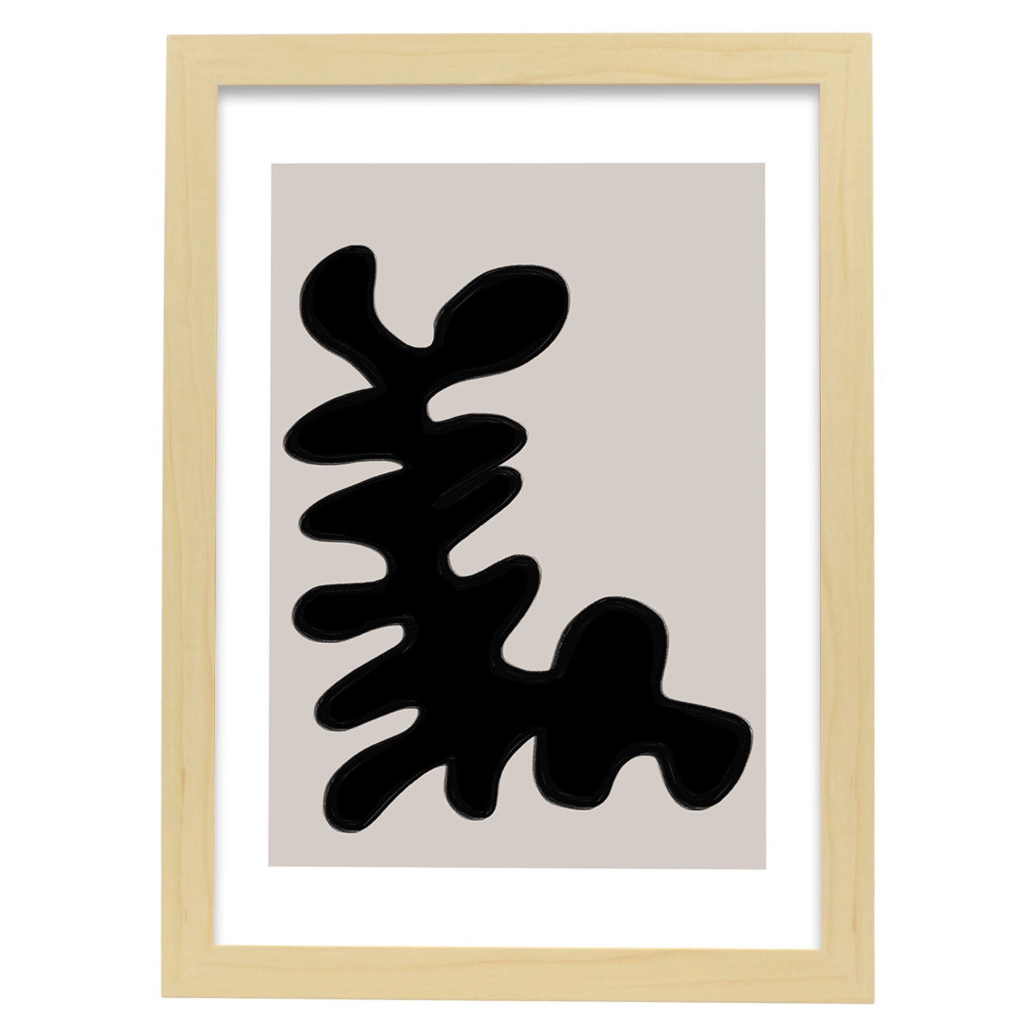 Nacnic Lamina Artística Moderno Negro 06 Estilo Abstracto