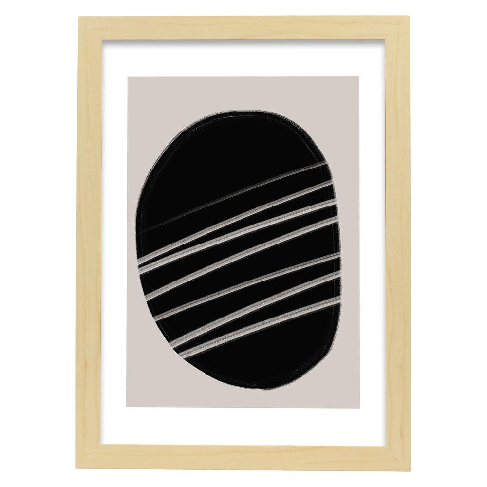 Nacnic Lamina Artística Moderno Negro 09 Estilo Abstracto