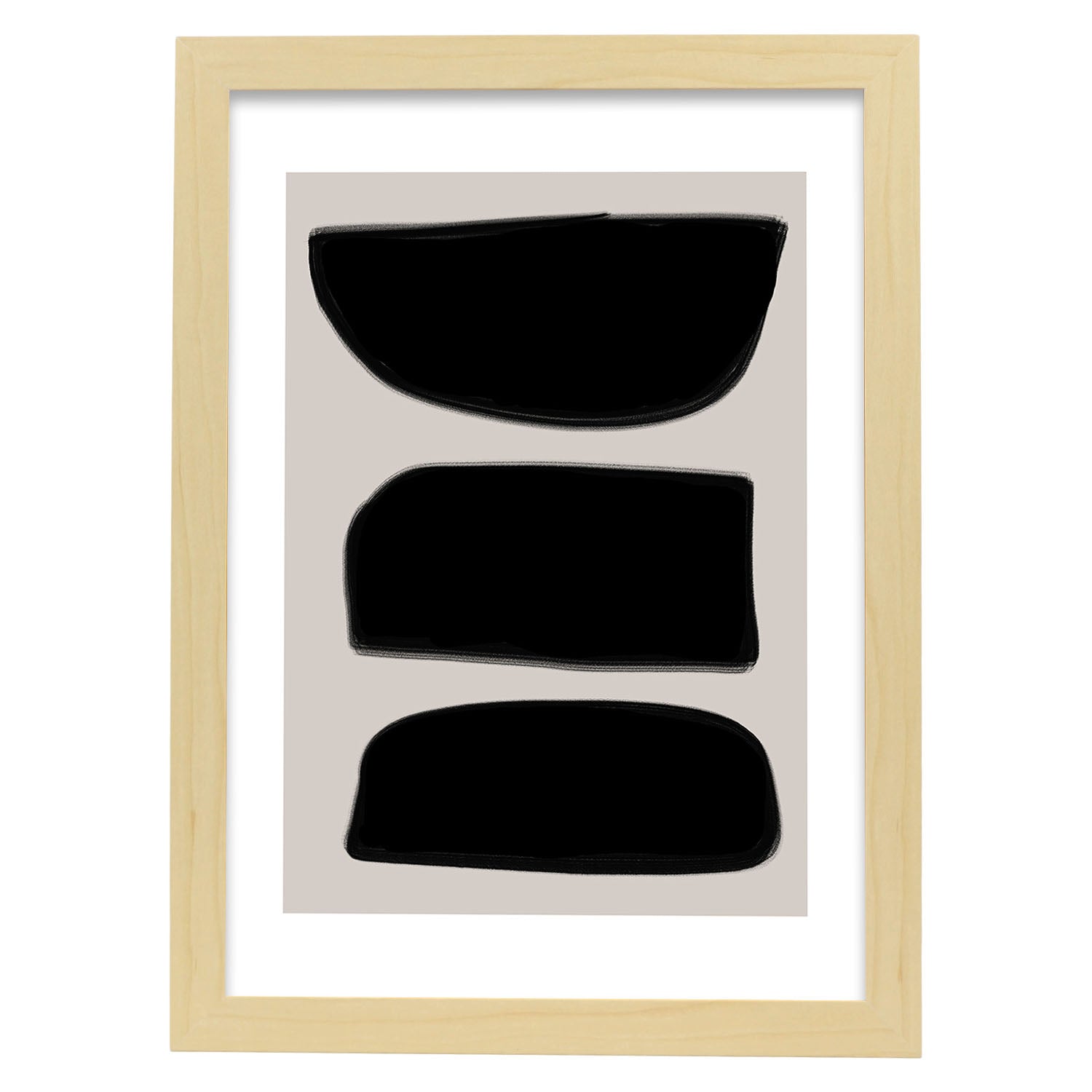 Nacnic Lamina Artística Moderno Negro 10 Estilo Abstracto