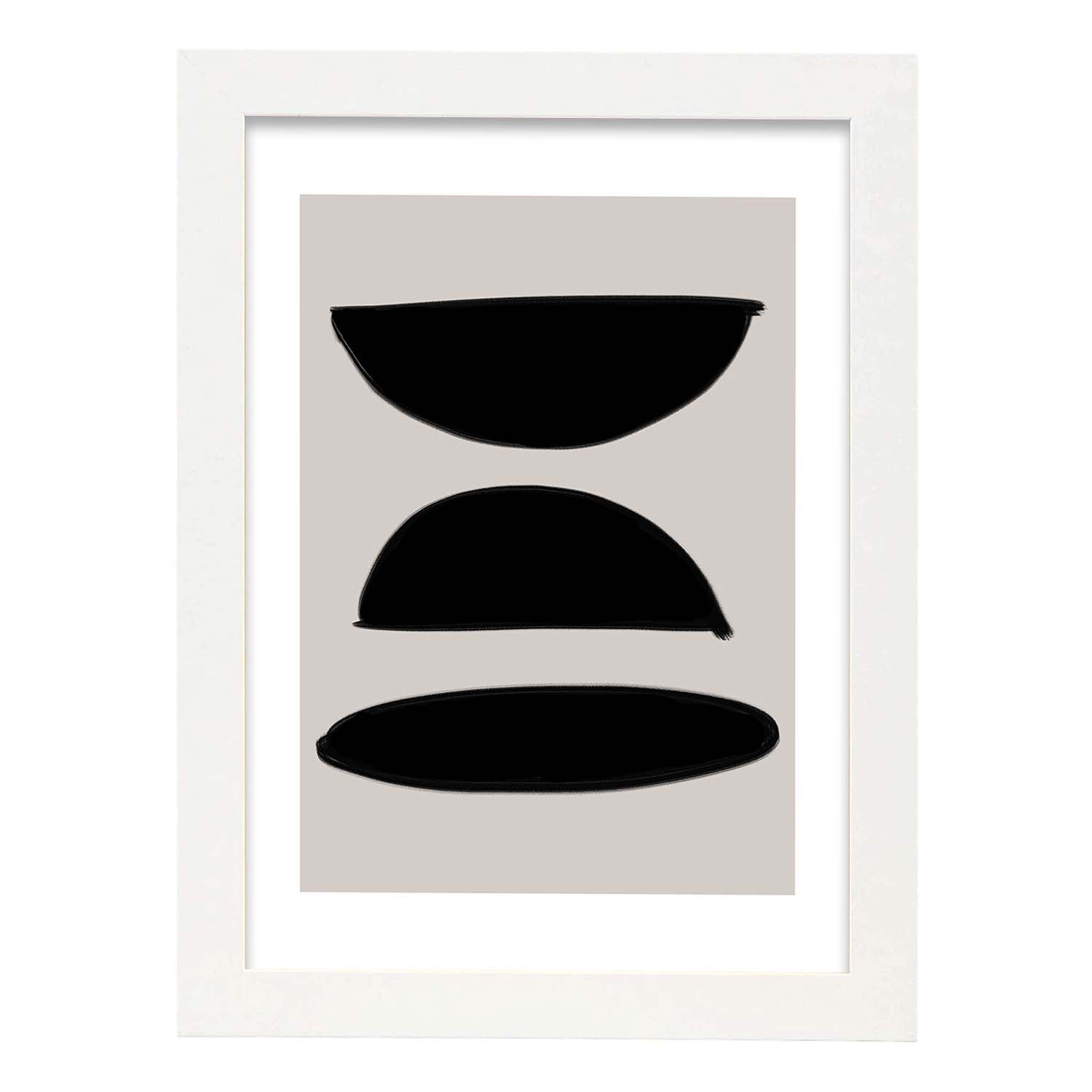 Nacnic Lamina Artística Moderno Negro 11 Estilo Abstracto