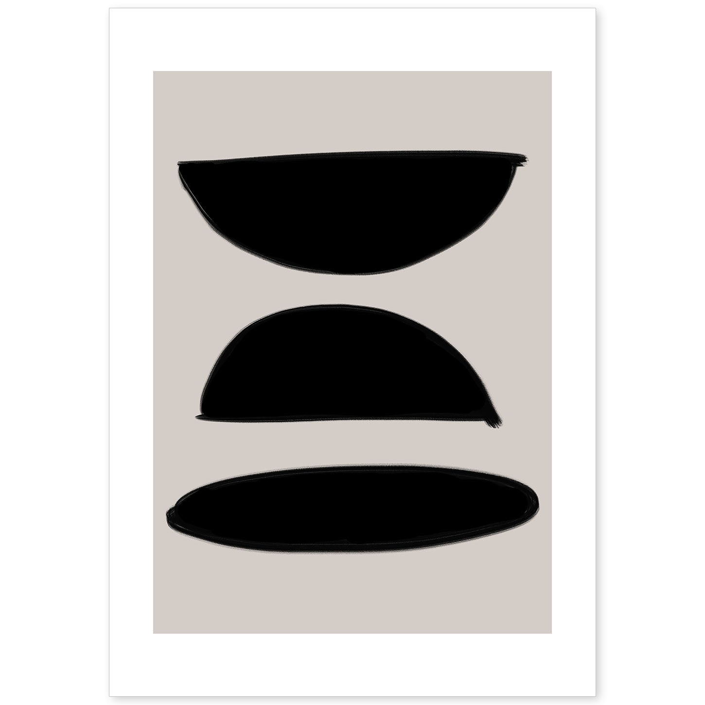 nacnic Lamina Artística Moderno Negro 11 Estilo Abstracto