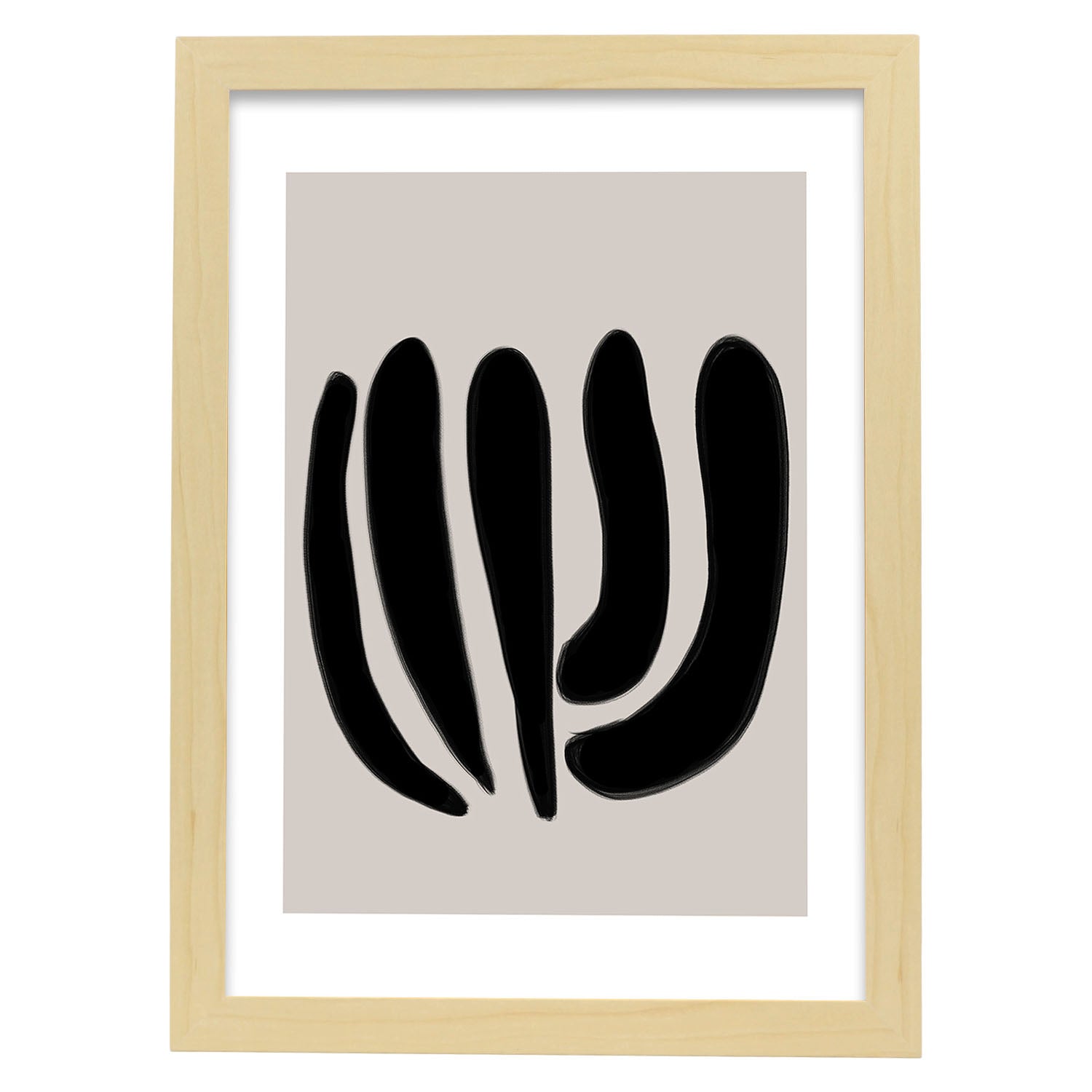 Nacnic Lamina Artística Moderno Negro 12 Estilo Abstracto