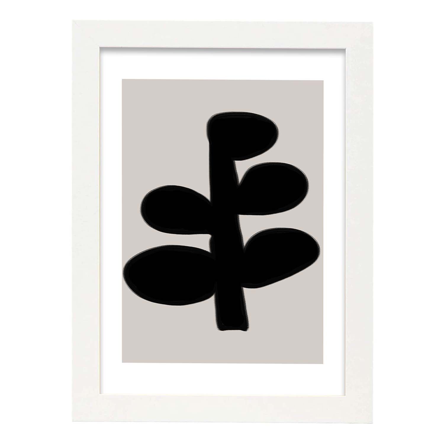 Nacnic Lamina Artística Moderno Negro 13 Estilo Abstracto