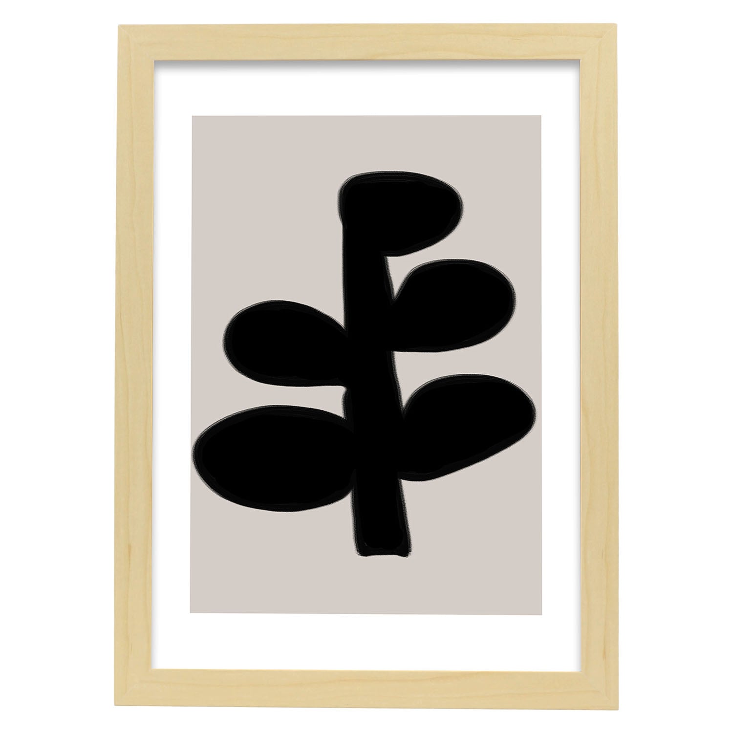 Nacnic Lamina Artística Moderno Negro 13 Estilo Abstracto