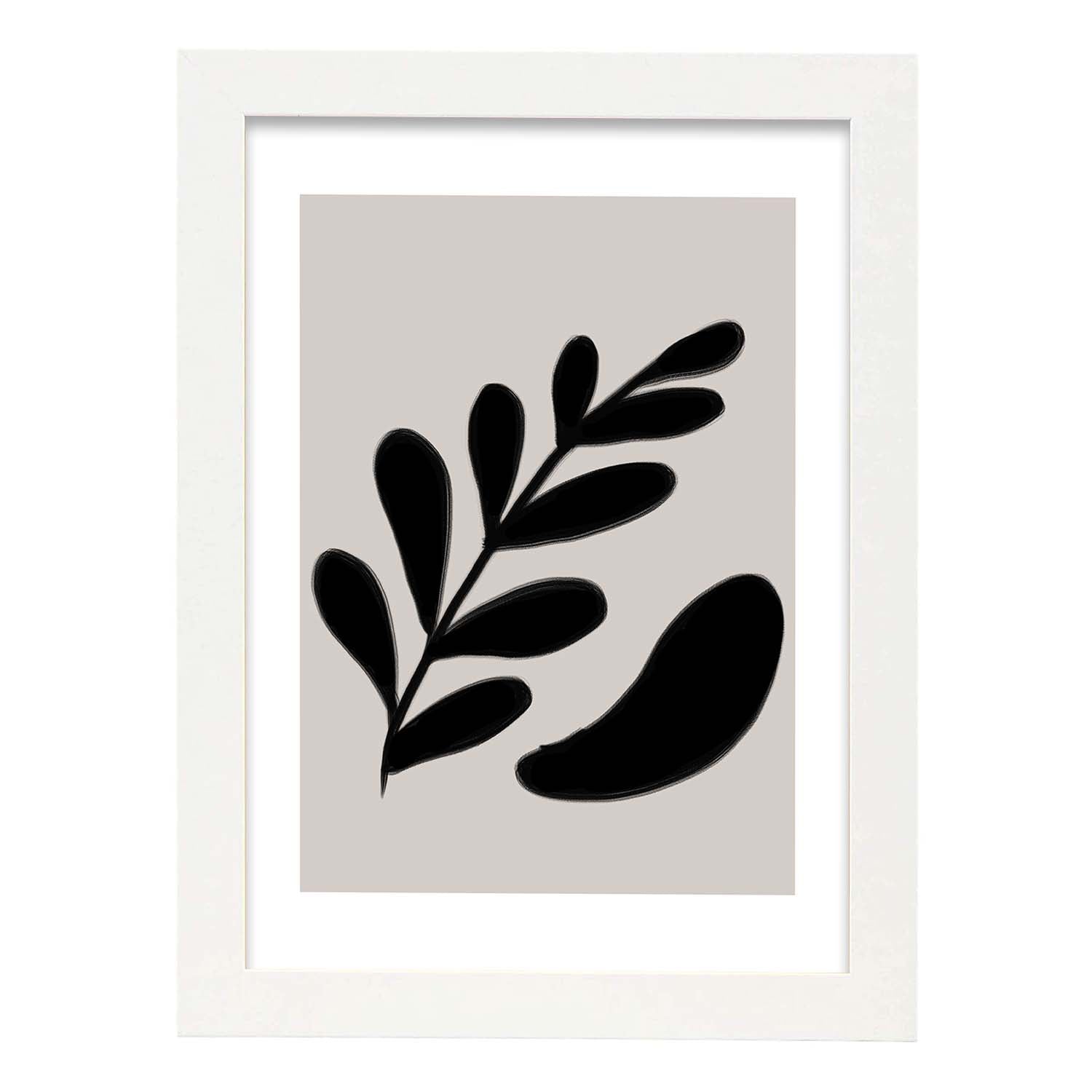 Nacnic Lamina Artística Moderno Negro 14 Estilo Abstracto