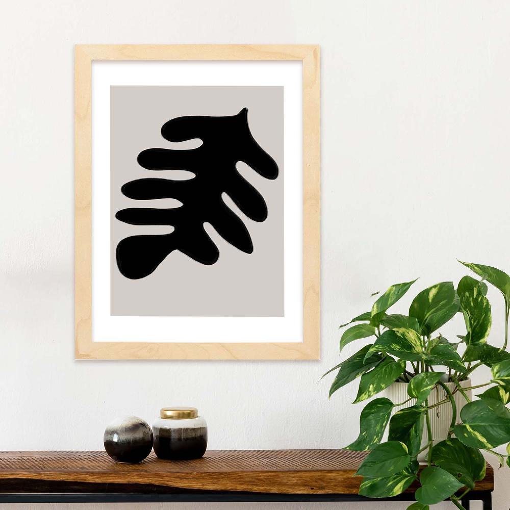 Nacnic Lamina Artística Moderno Negro 18 Estilo Abstracto