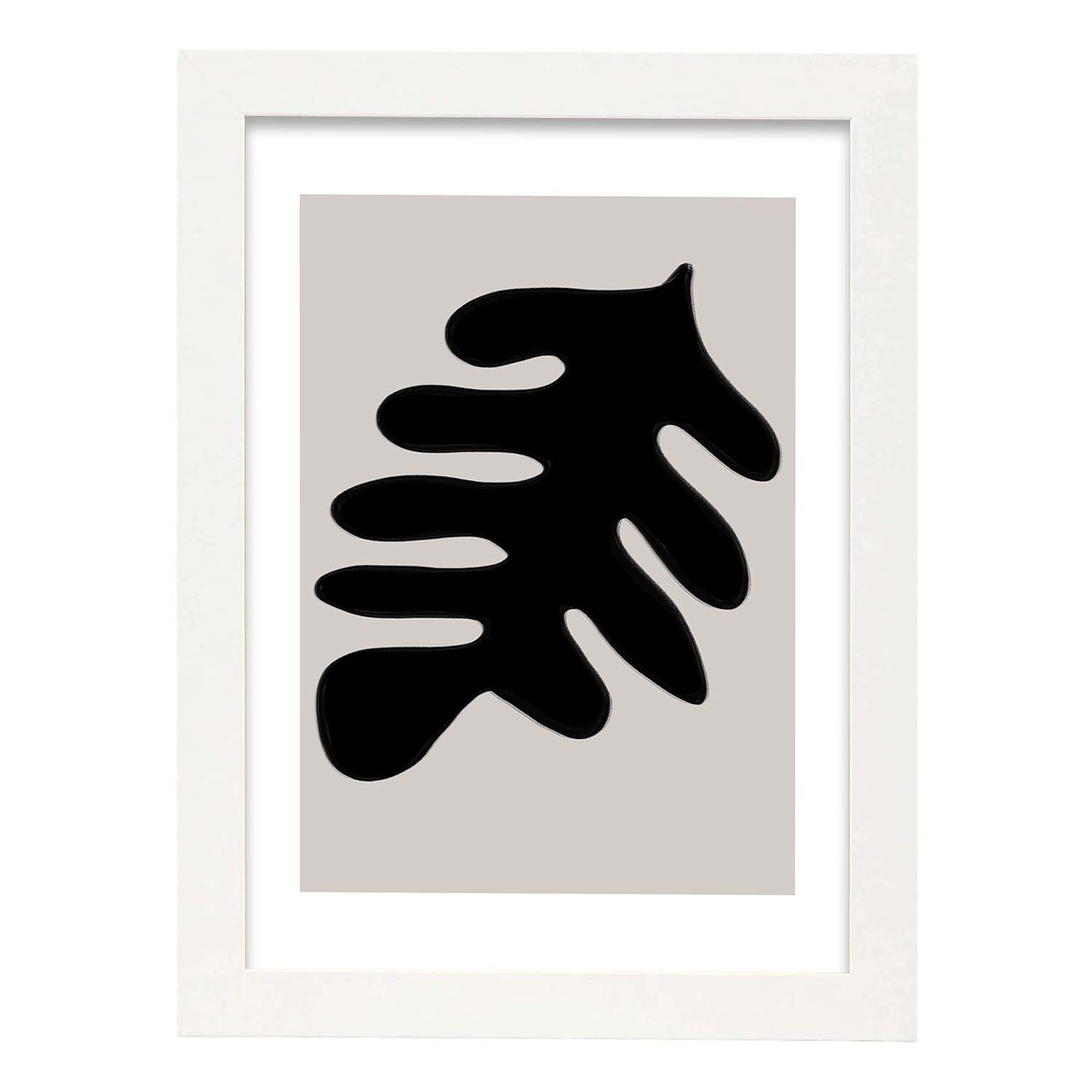 Nacnic Lamina Artística Moderno Negro 18 Estilo Abstracto