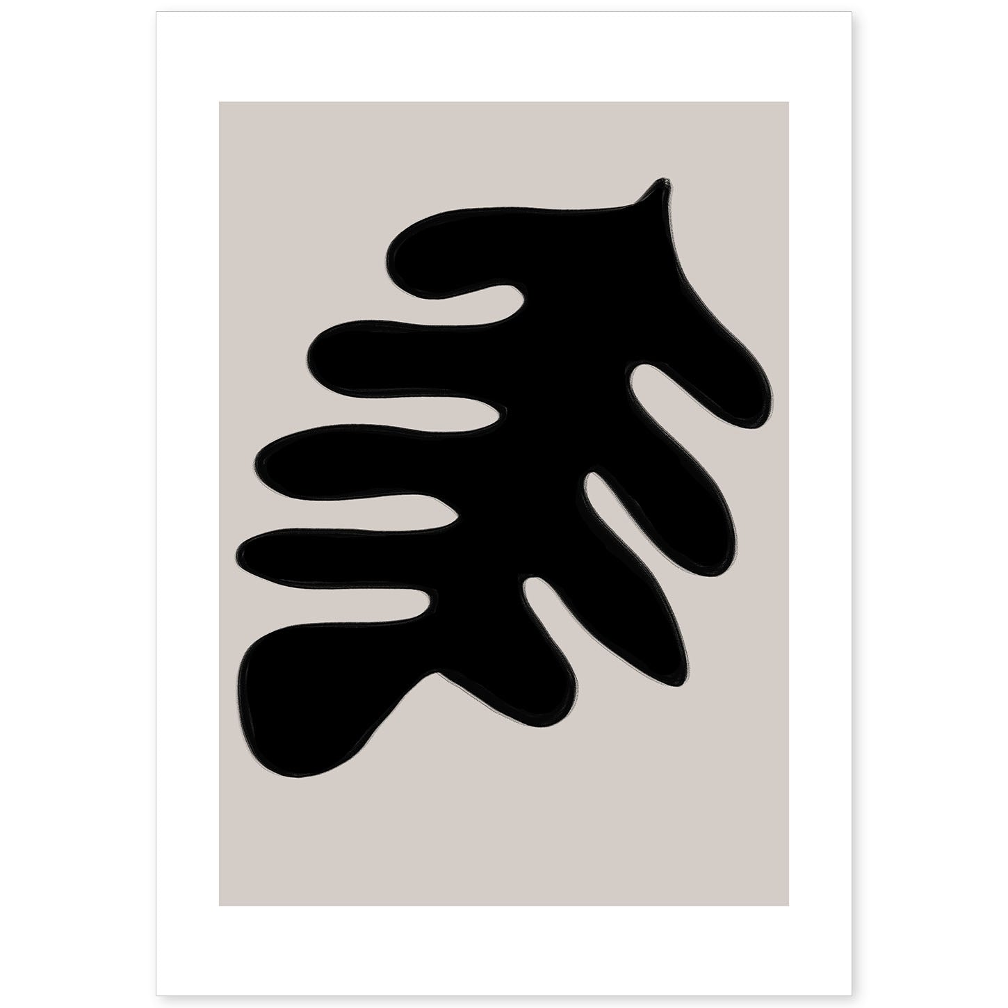nacnic Lamina Artística Moderno Negro 18 Estilo Abstracto