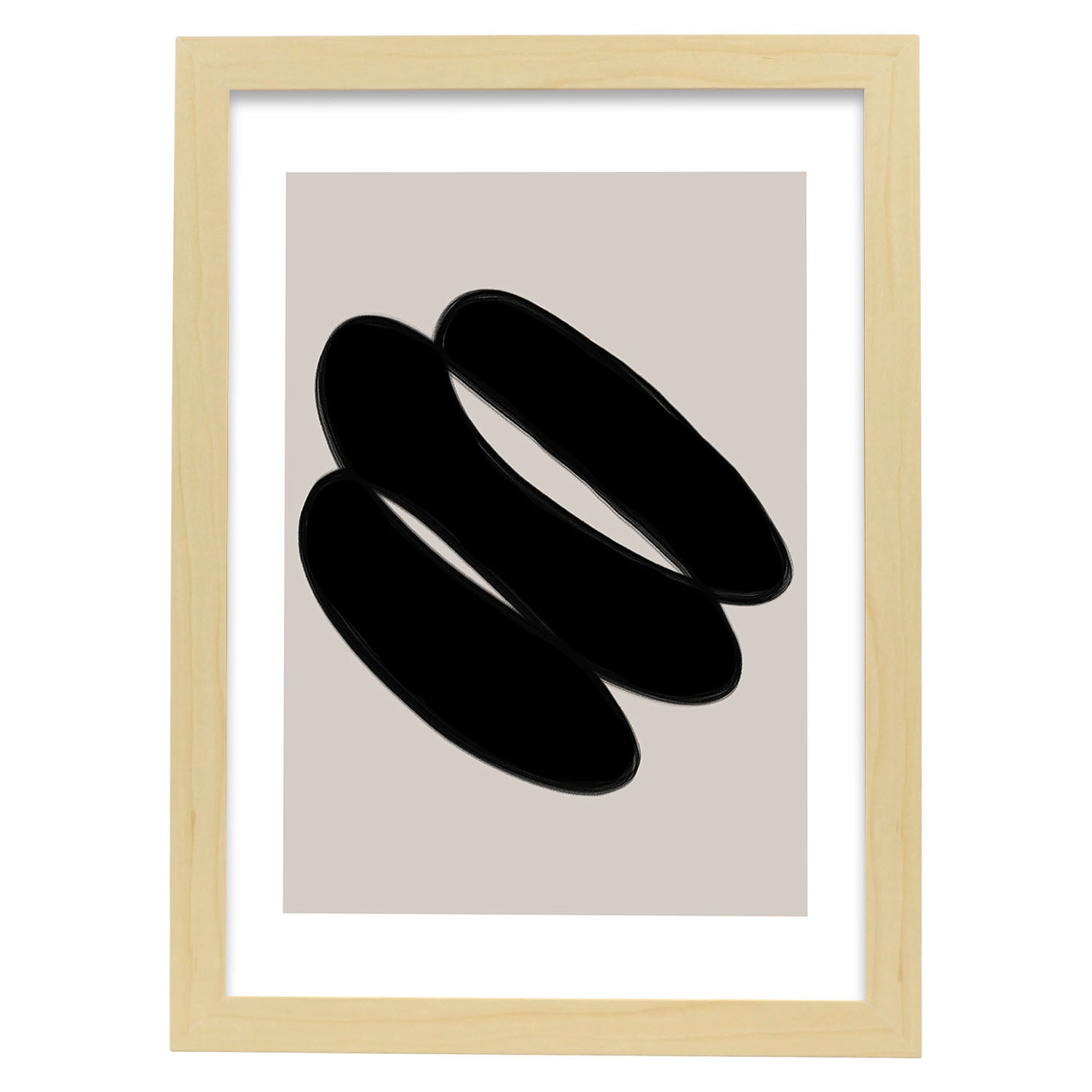 Nacnic Lamina Artística Moderno Negro 19 Estilo Abstracto