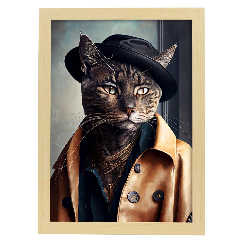 Nacnic Lámina Bohemia De Habana Con Ilustraciones De Animales Vestidos De Nacnic