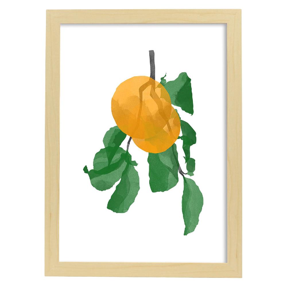 Nacnic Lámina Botánica De Acuarela Con Ilustraciones De Plantas Y Flores