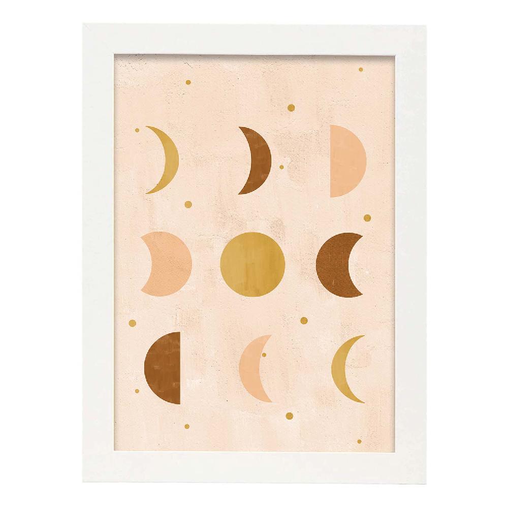 Nacnic Lámina Celestial De Soles Y Lunas Abstractas