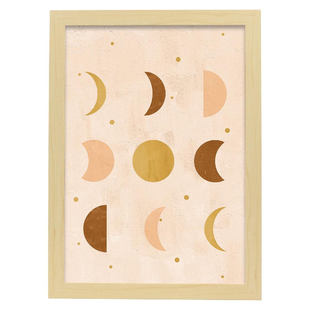 Nacnic Lámina Celestial De Soles Y Lunas Abstractas