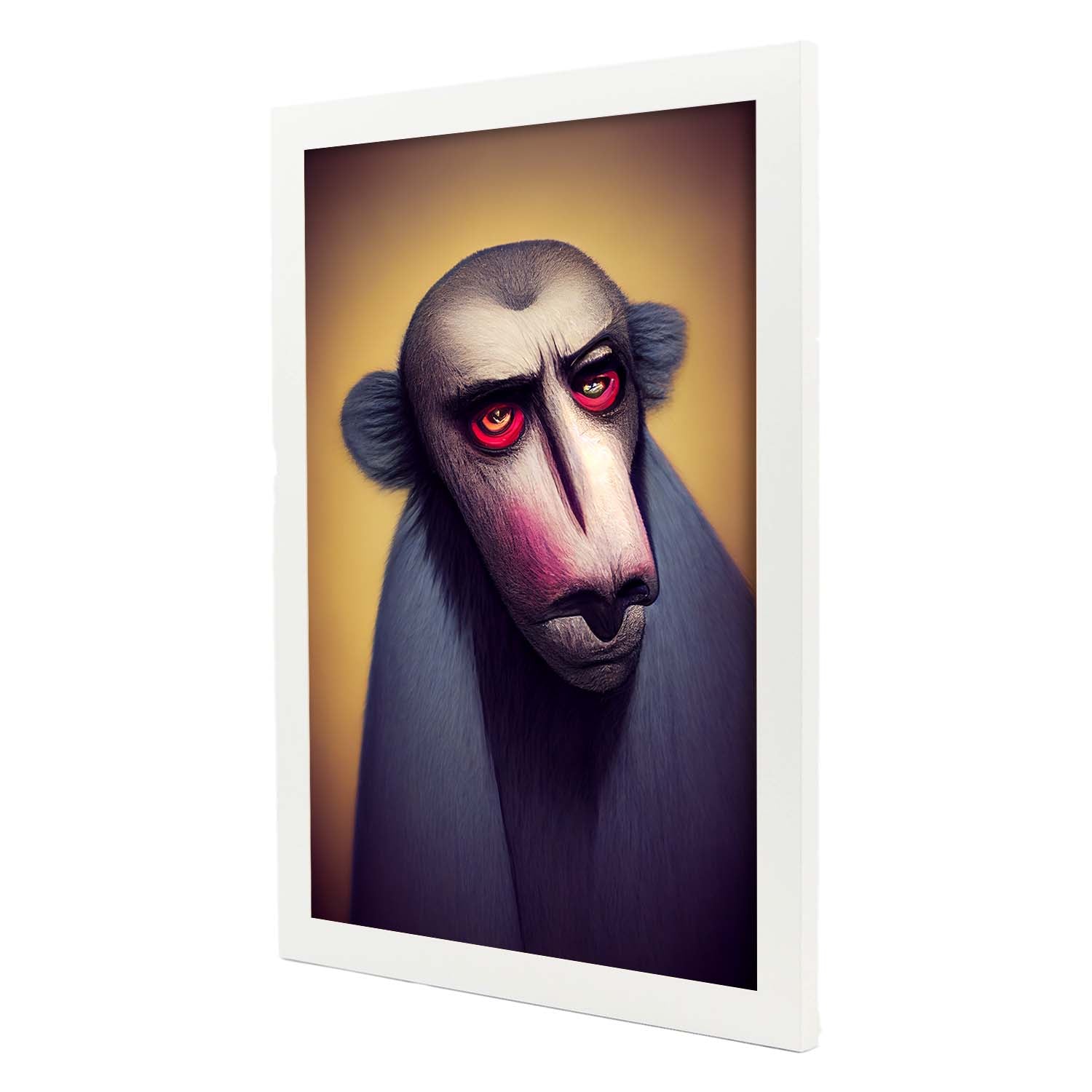 Nacnic Lámina Chimpancé Imaginativo Estilo T. Burton De Nacnic