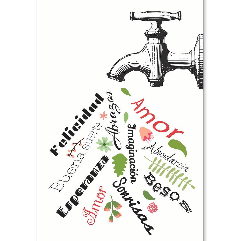 nacnic Lámina con mensaje feliz: Abrete a tus sentimientos