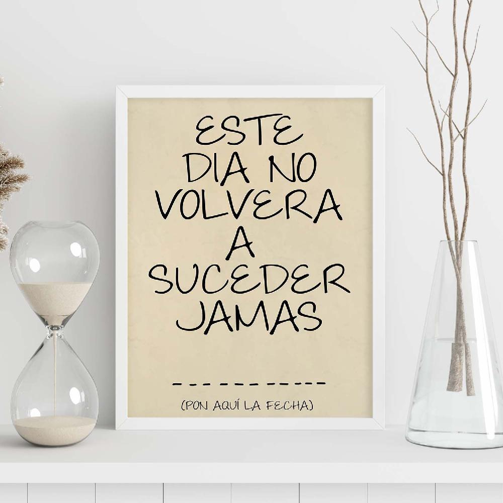 Nacnic Lámina Con Mensaje Feliz Este Día No Volverá A Suceder