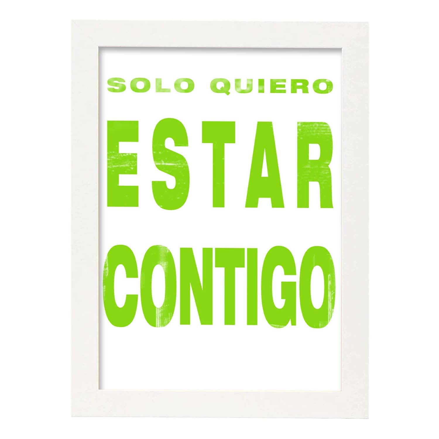 Nacnic Lámina Con Mensaje Feliz: Sólo Quiero Estar Contigo