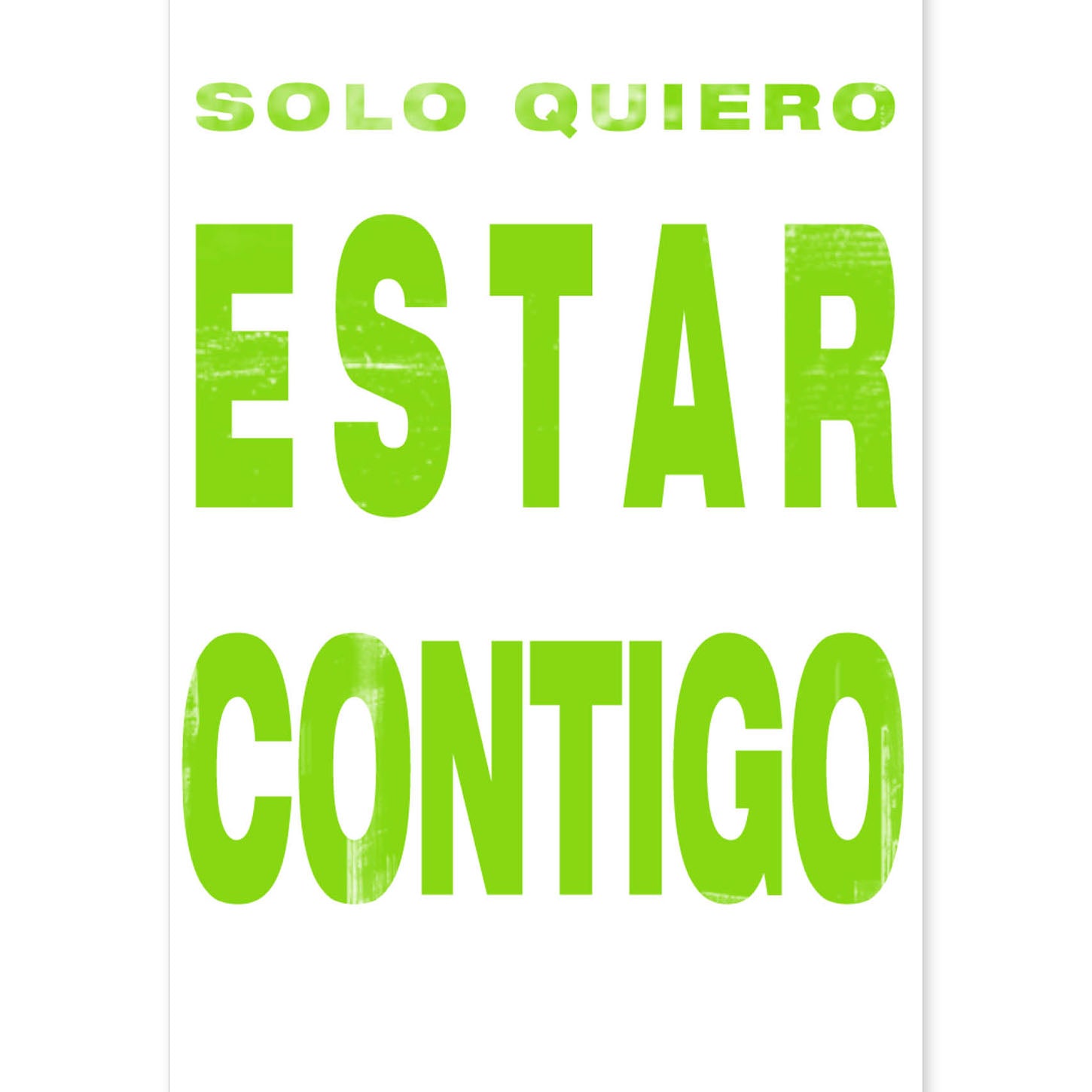 nacnic Lámina con mensaje feliz: Sólo quiero estar contigo