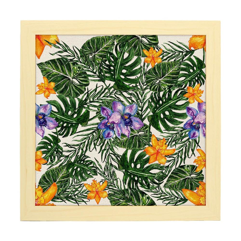 Nacnic Lámina Cuadrada Dame Vida Con Dibujos De Flores Y Naturaleza
