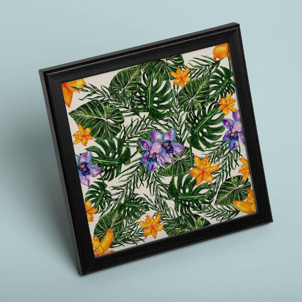 nacnic Lámina cuadrada Dame Vida con dibujos de flores y naturaleza
