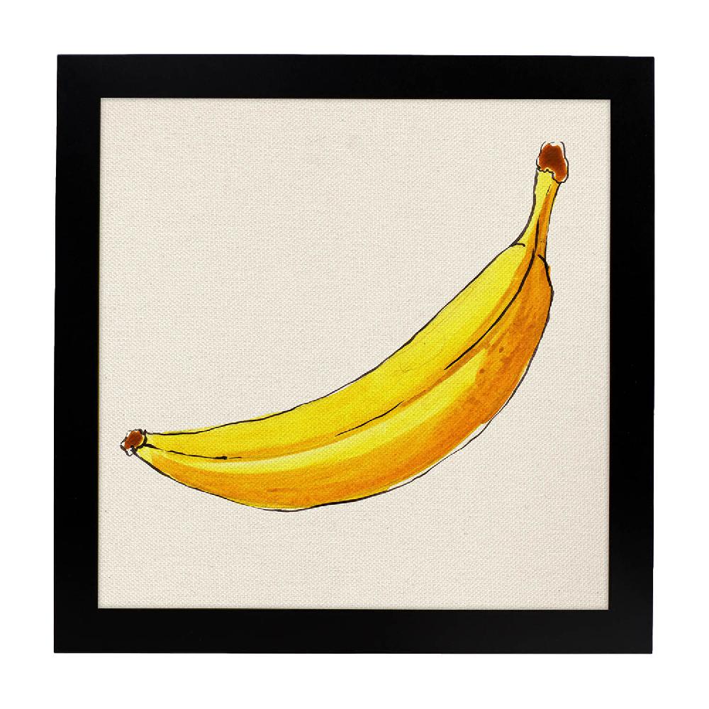 Nacnic Lámina Cuadrada De Banana Solitaria Ilustrada