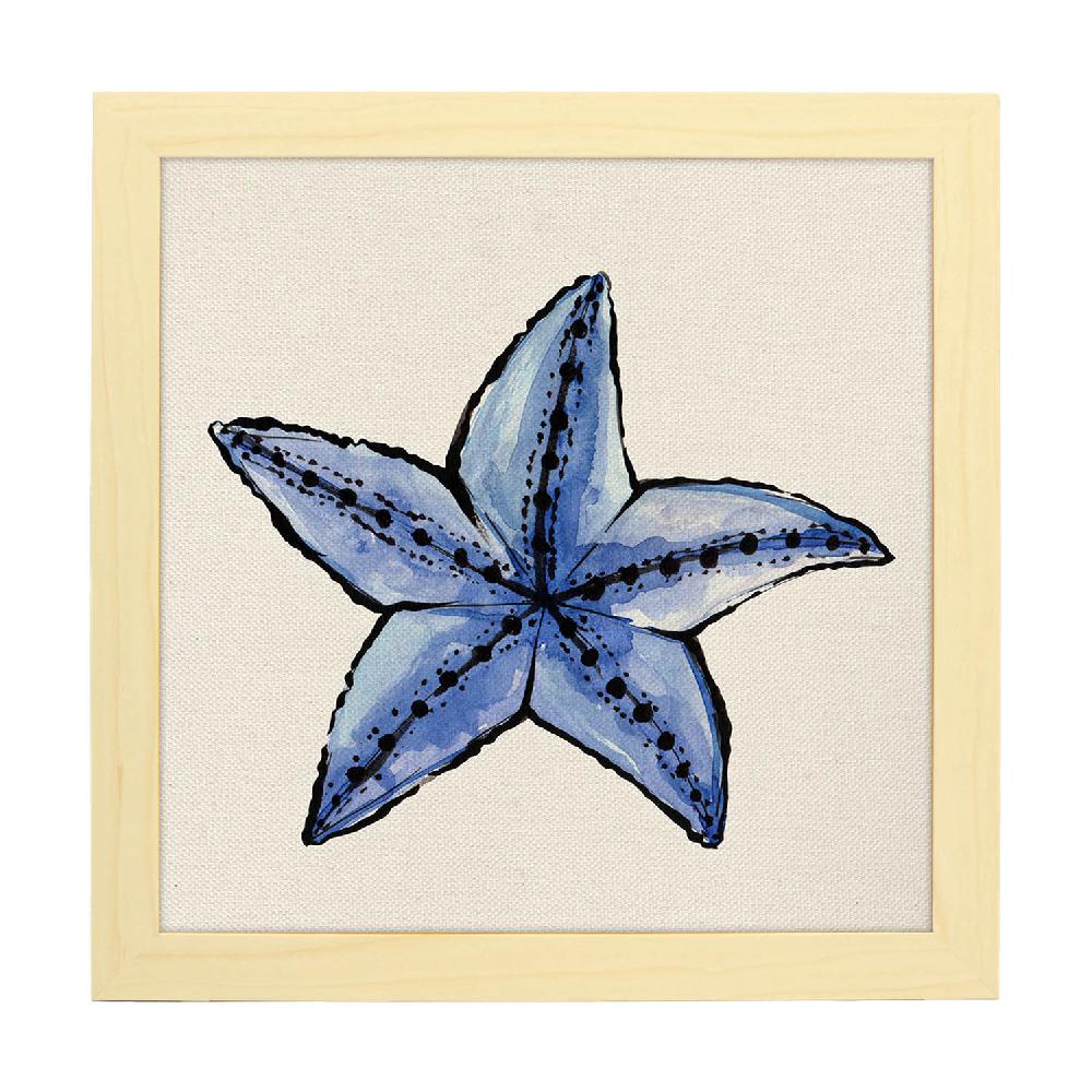 Nacnic Lámina Cuadrada De Flor De Estrella Ilustrada