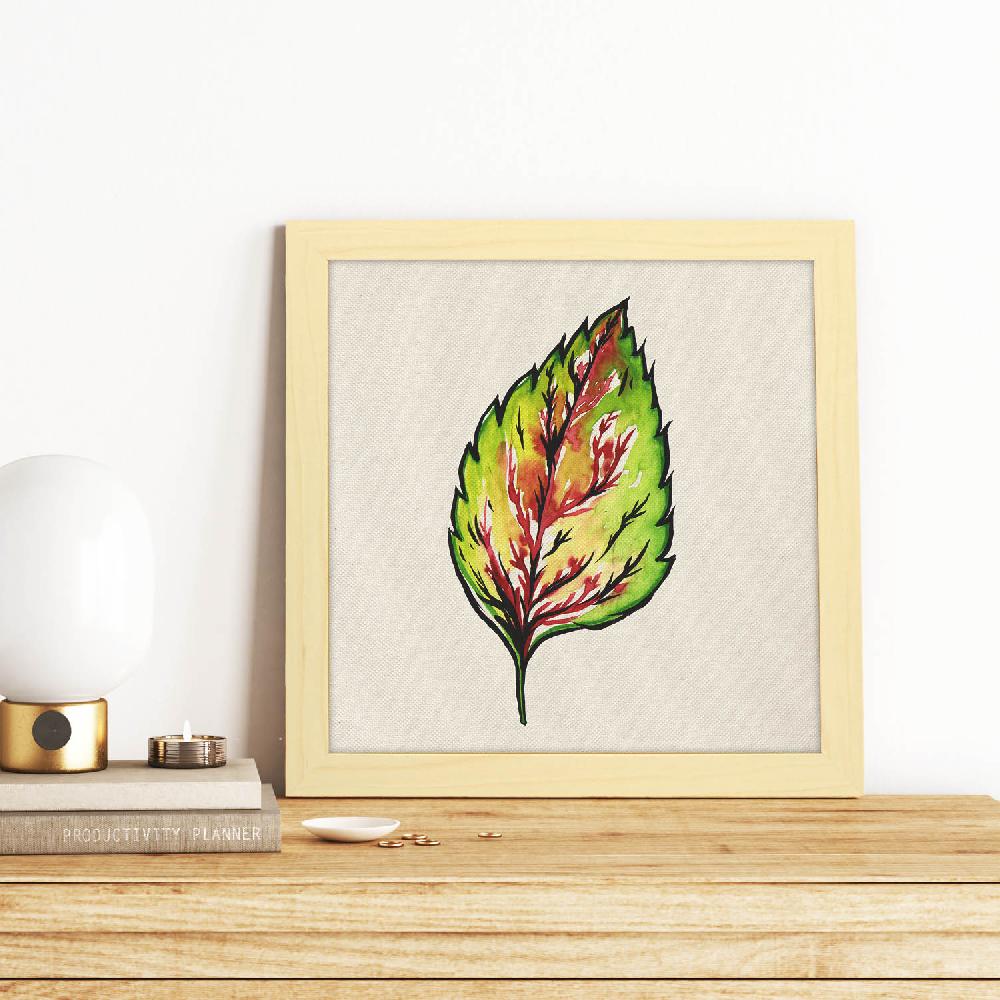 nacnic Lámina Cuadrada de Flores y Naturaleza Ilustrada