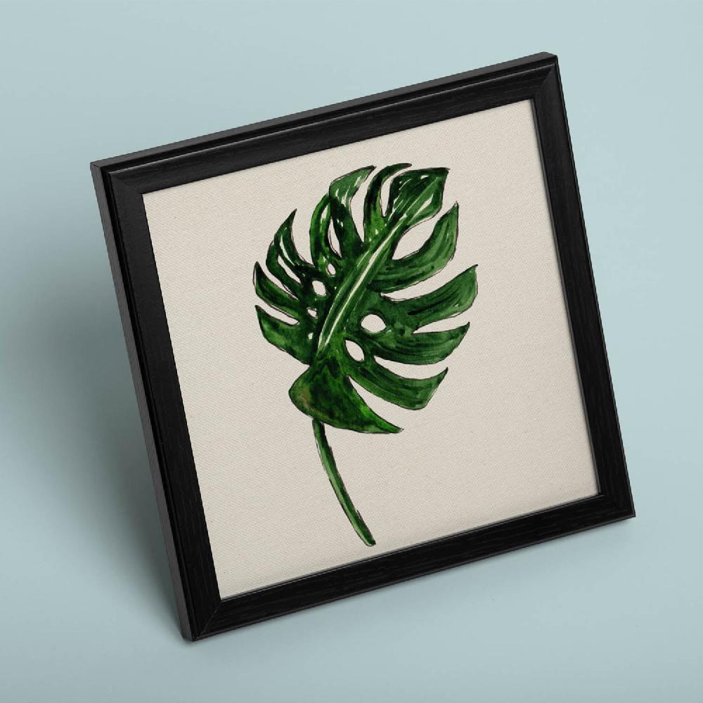 nacnic Lámina cuadrada de Hoja abanico con dibujos a color