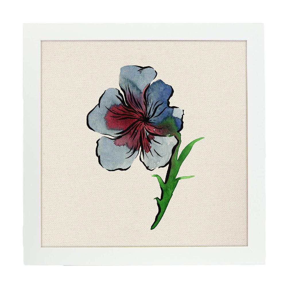 Nacnic Lámina Cuadrada Flor De Mis Sueños Con Dibujos A Color