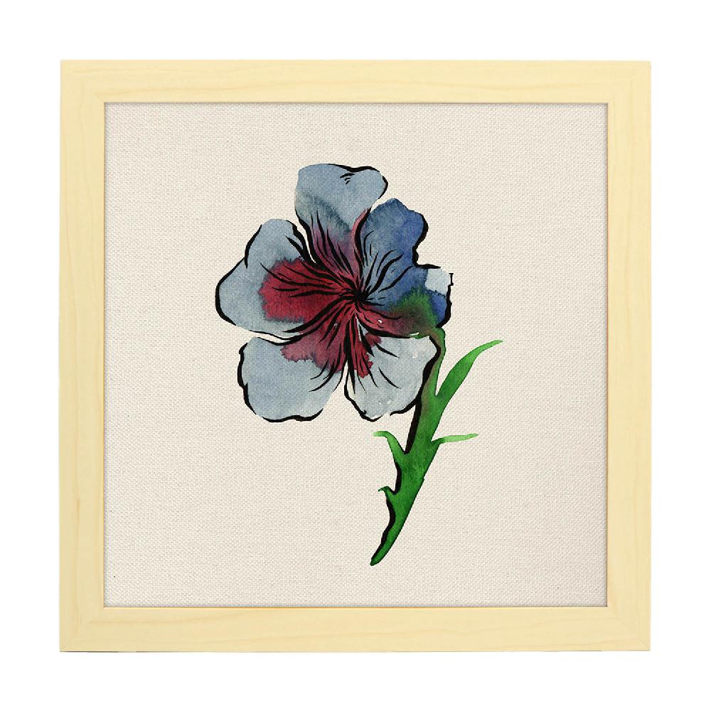 Nacnic Lámina Cuadrada Flor De Mis Sueños Con Dibujos A Color
