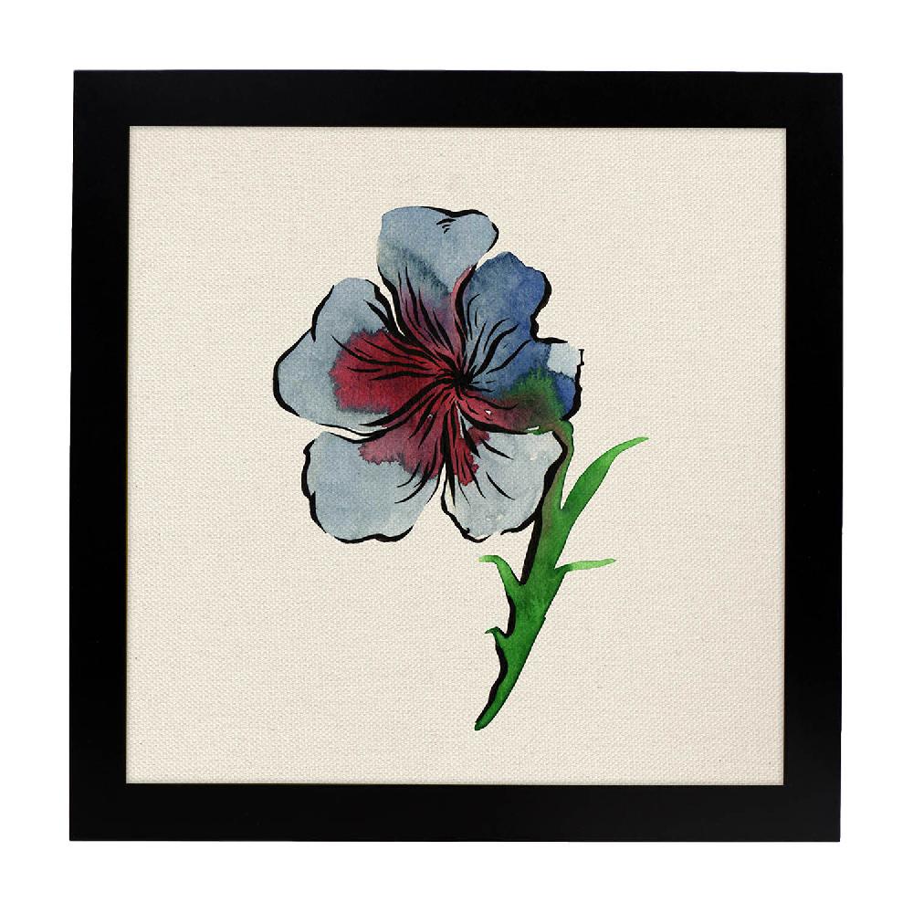 Nacnic Lámina Cuadrada Flor De Mis Sueños Con Dibujos A Color