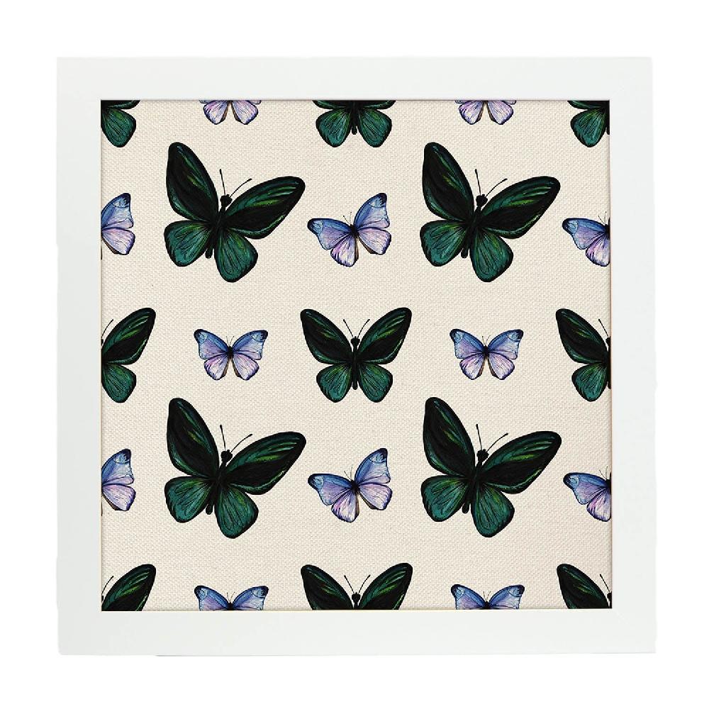 Nacnic Lámina Cuadrada Mariposas Mil De Flores Y Naturaleza