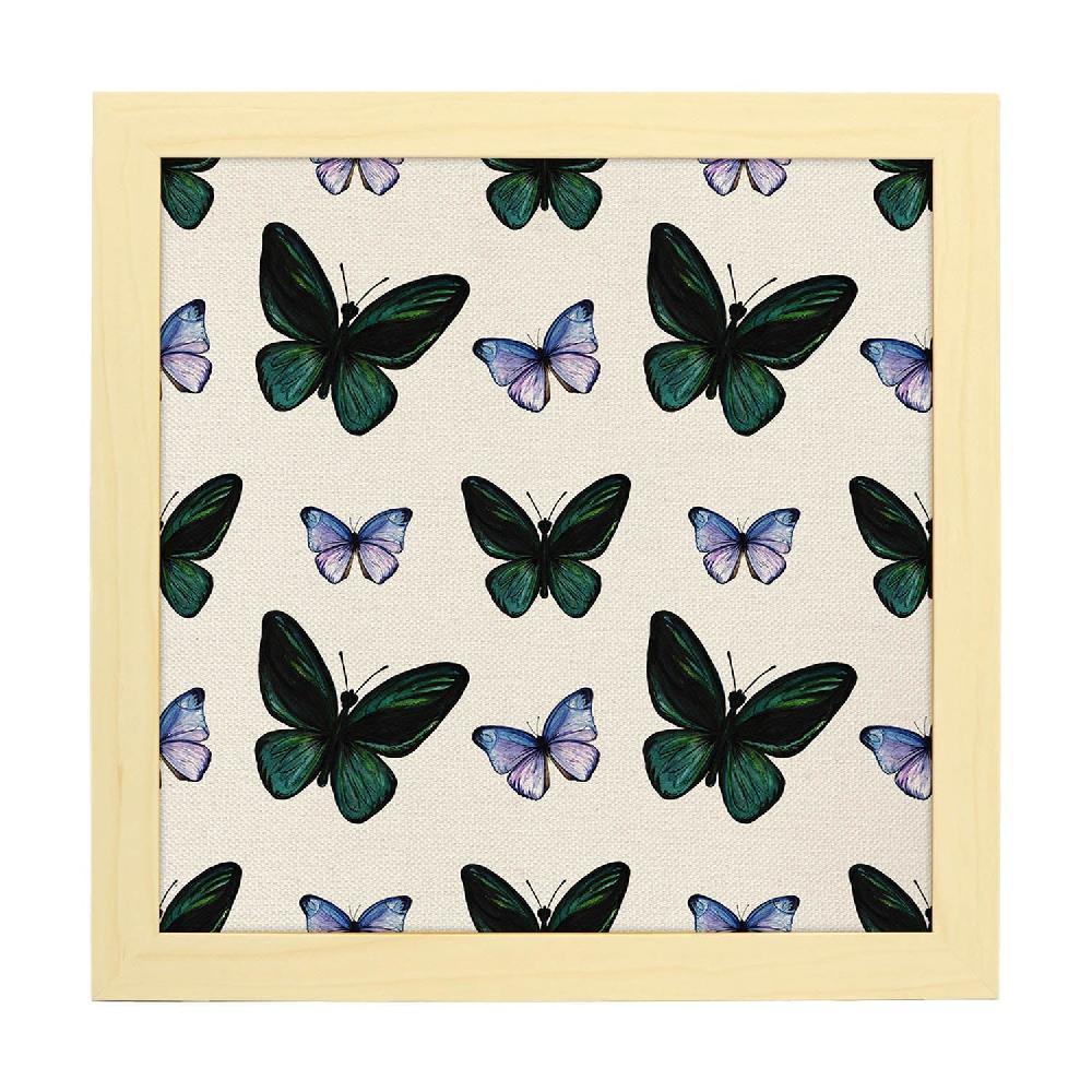 Nacnic Lámina Cuadrada Mariposas Mil De Flores Y Naturaleza
