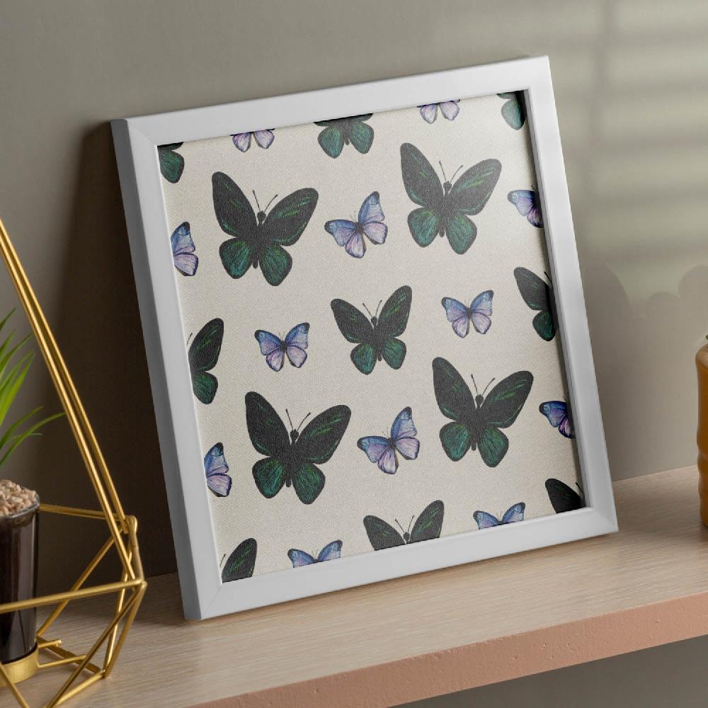 nacnic Lámina cuadrada Mariposas mil de flores y naturaleza
