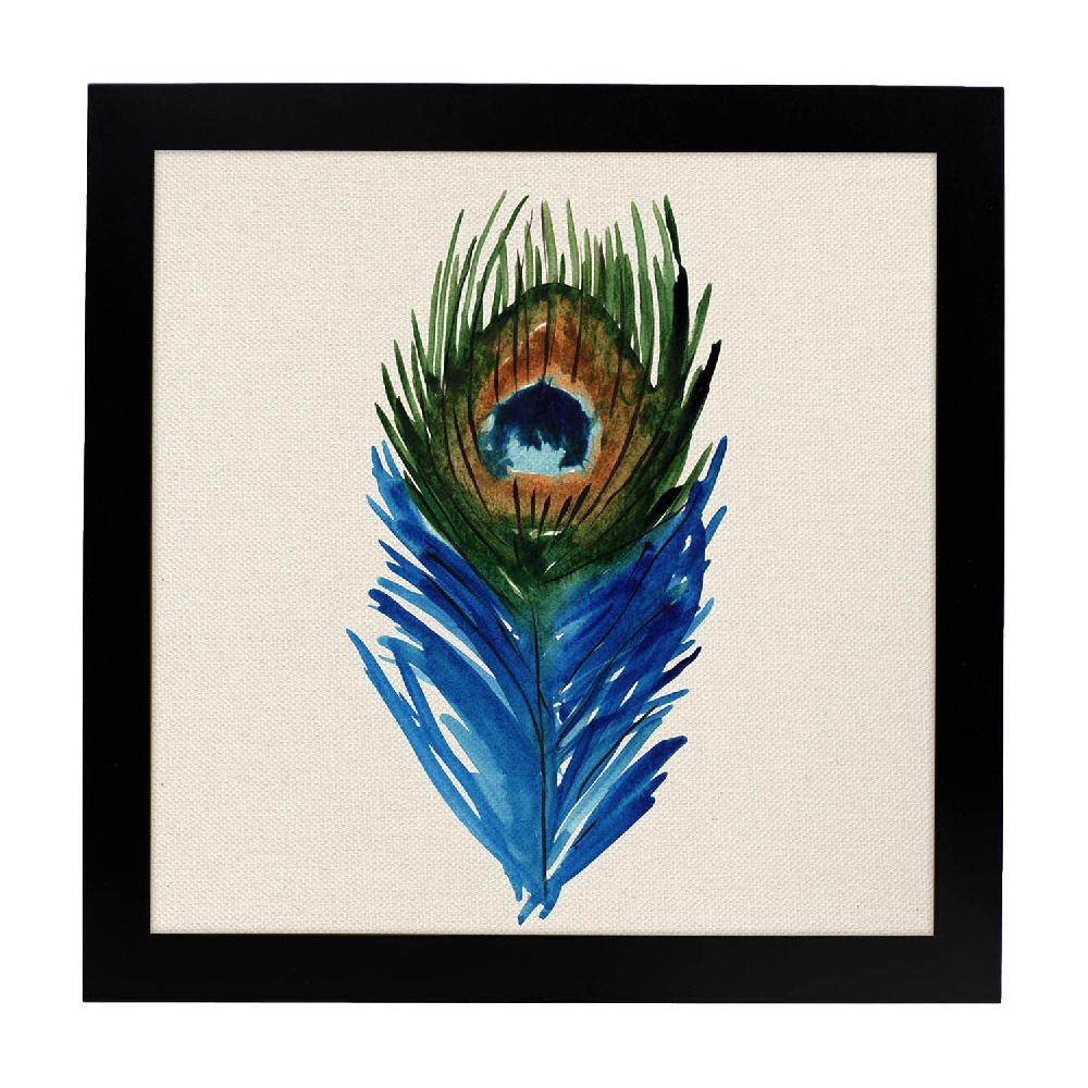 Nacnic Lámina Cuadrada Ojo De Pluma Con Dibujos A Color
