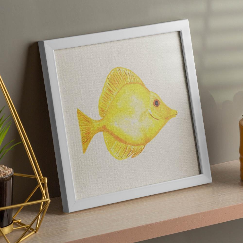 nacnic Lámina Cuadrada Pez Felicidad con Dibujos Marinos